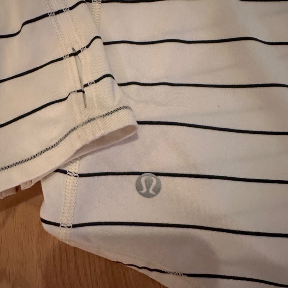 Lululemon Tuck And Flow Long Sleeve Slalom Stripe Angel Wing Sz 6 ( no size dot) - Picture 10 of 12
